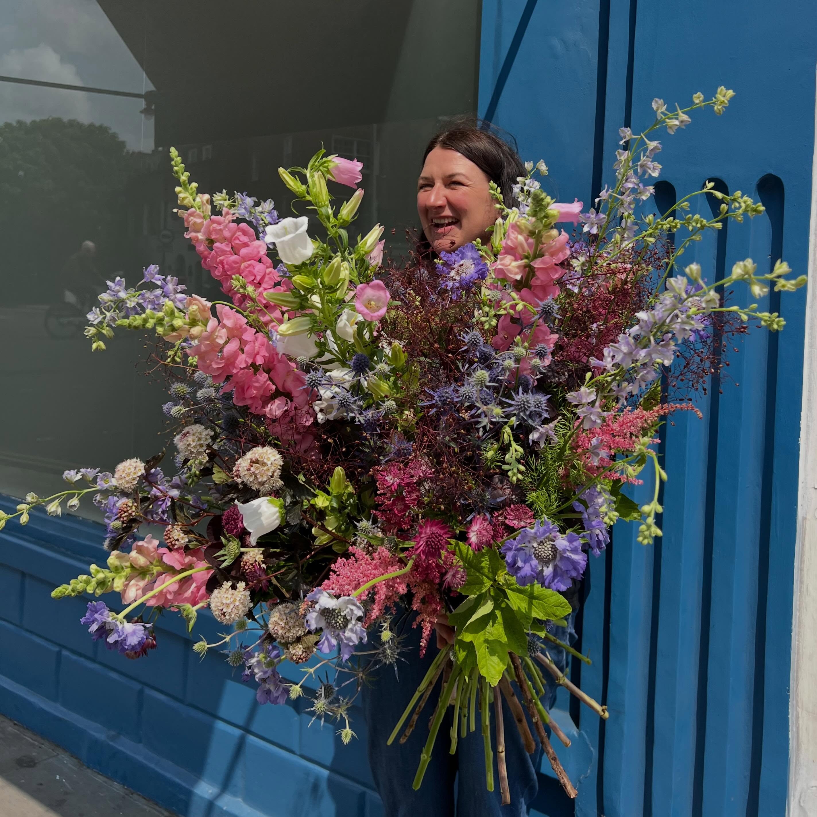 Due to the extreme heat we will be working from the workshop between 11am and 3pm. This way we can make sure the bouquets will stay fresh! You can place orders online or call us on 07961 358844