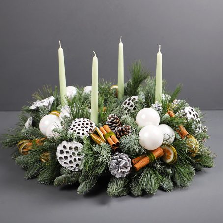candelabra festive table display