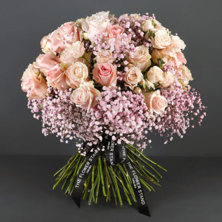 Bon Bon Pale Pink Rose Bouquet